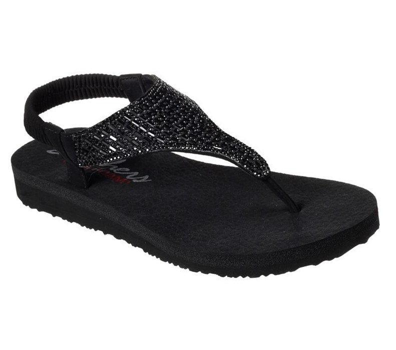 Skechers Dam Svarta Sandaler - Meditation - Rock Crown - Sverige (JLYKE-4612)